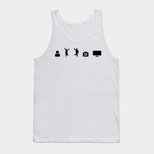 Person Woman Man Camera TV Tank Top